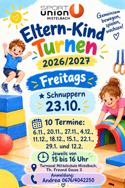 Eltern-Kind-Turnen Herbst 2026