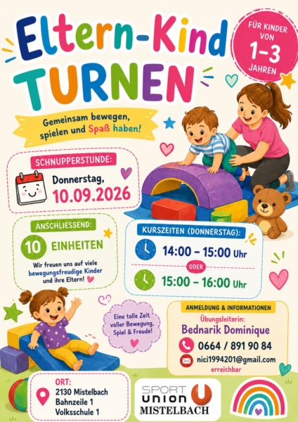Eltern-Kind-Turnen Herbst 2026